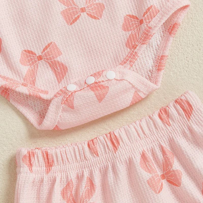 Pretty Pink Bow Outfit + Headband