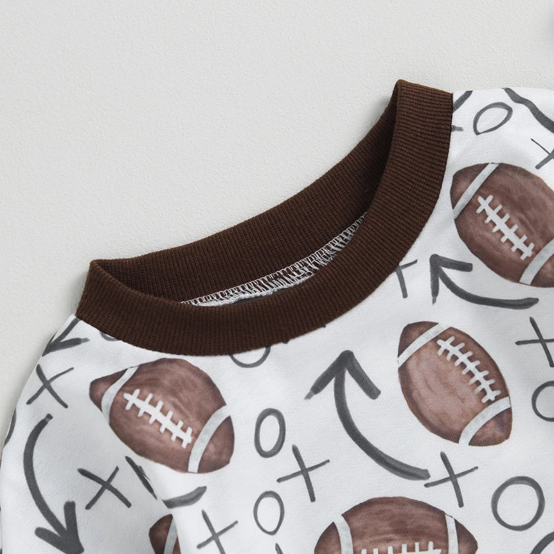 Football Long Sleeve Onesie