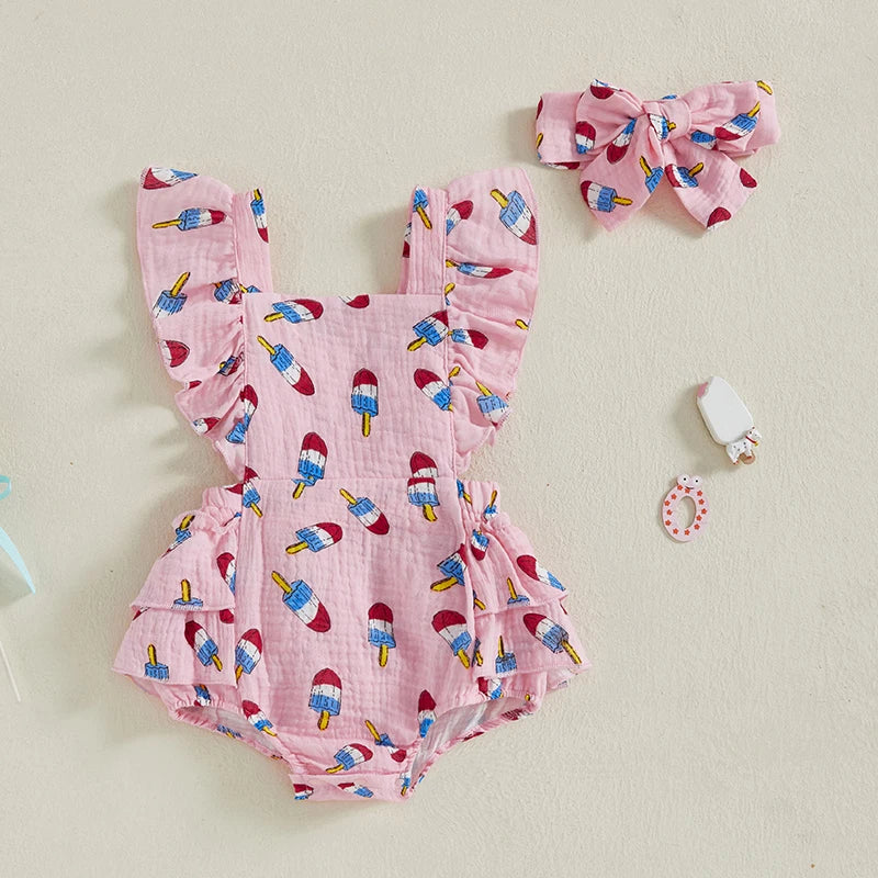 Bomb Pop Ruffle Romper