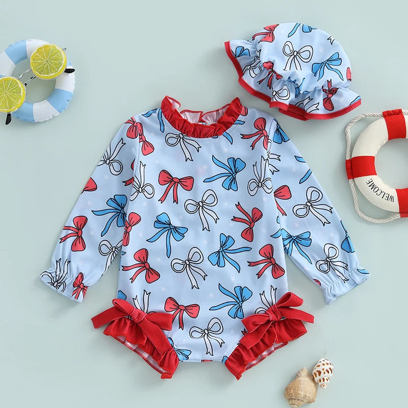 Patriotic Bow Rash Guard