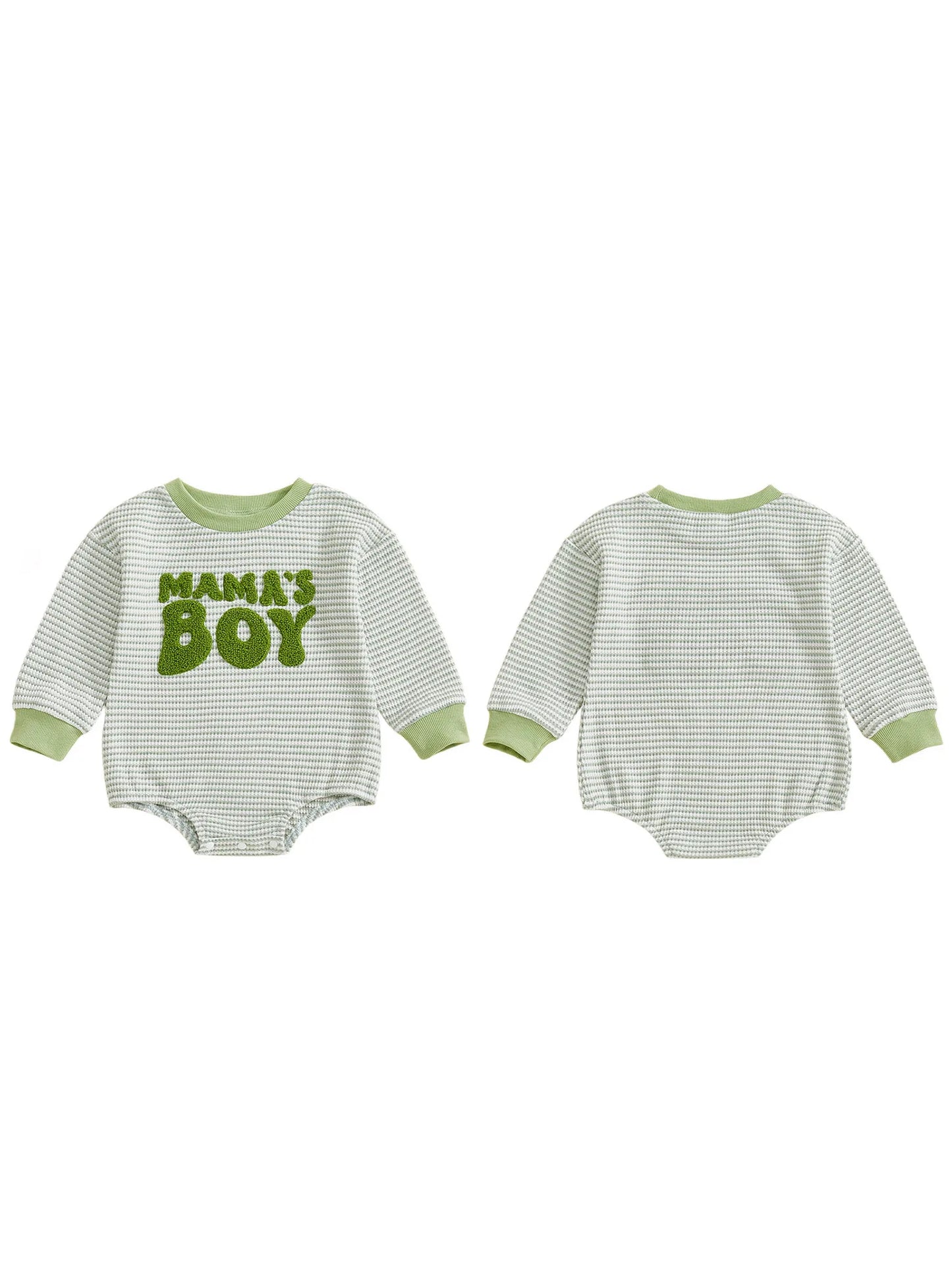 Mama's Boy Striped Onesie