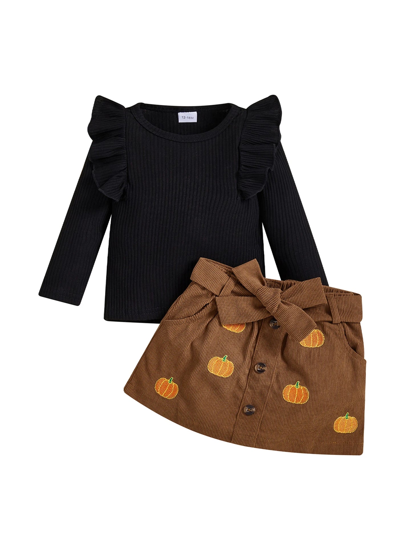 Football Skirt + Ruffle Shirt