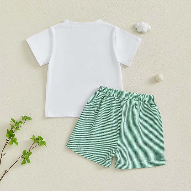 Boy's Short Sleeve Golf Cart Set