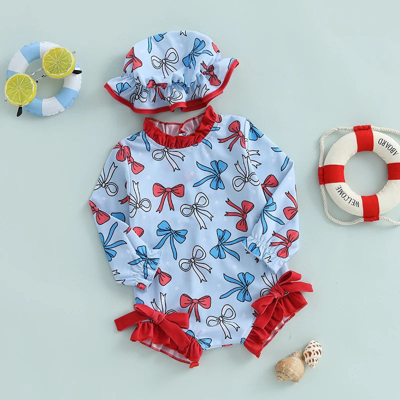 Patriotic Bow Rash Guard