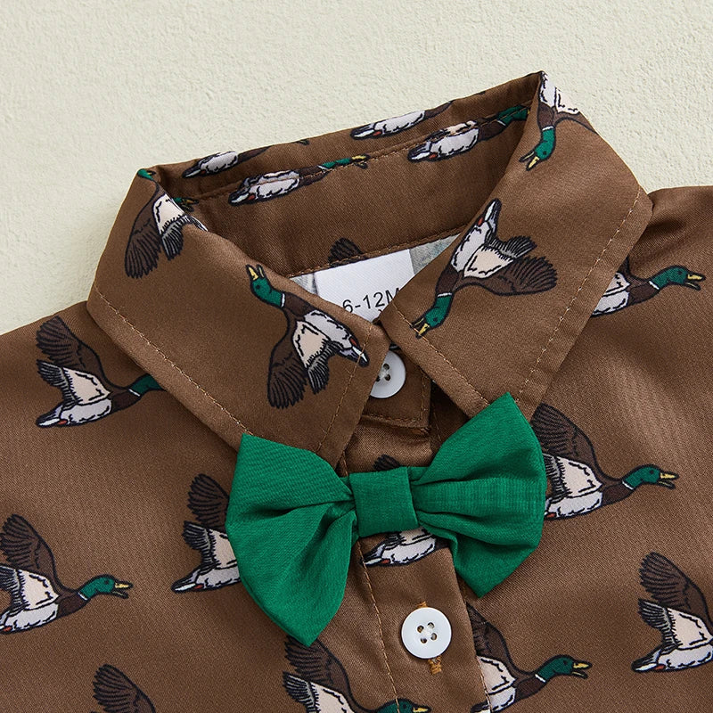 Mallard Print Shirt + Shorts