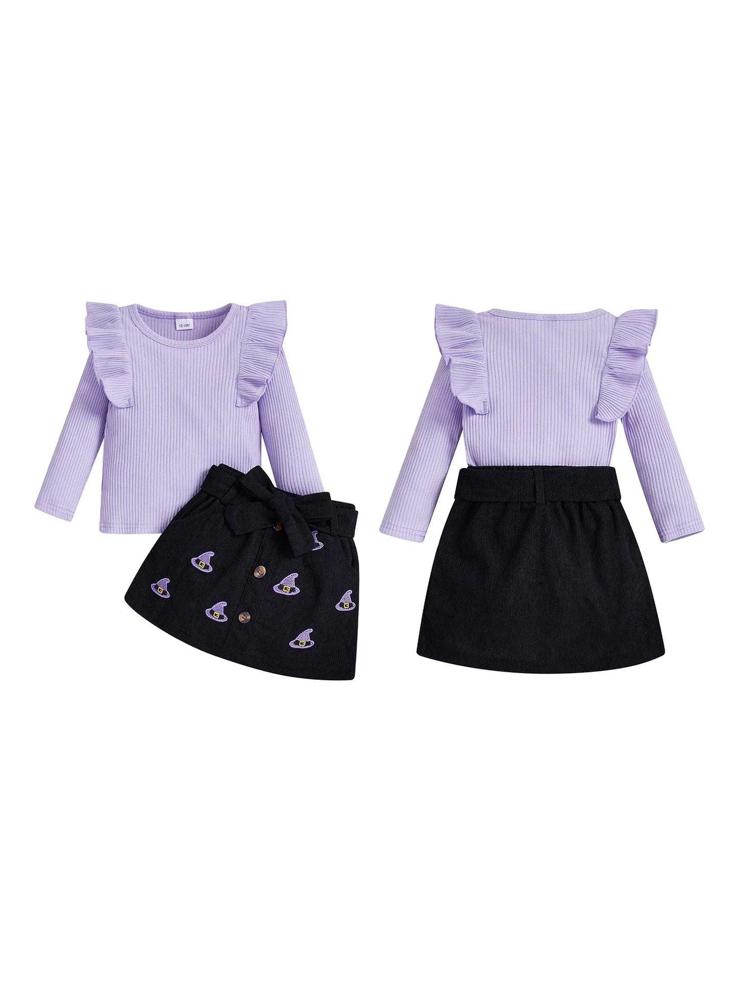 Football Skirt + Ruffle Shirt
