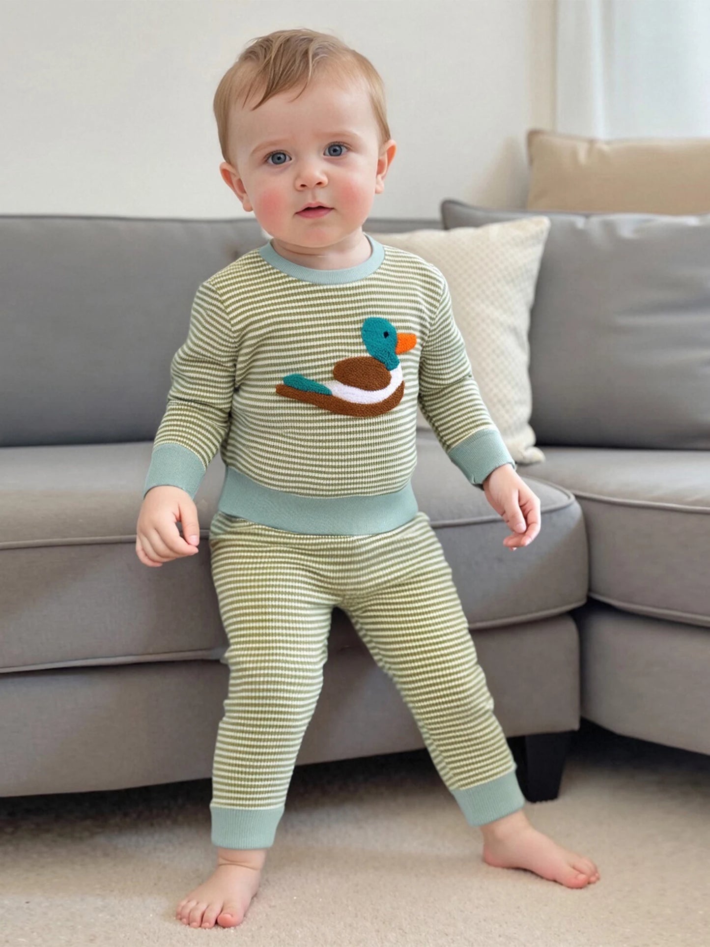 Mallard Striped Pajama Set