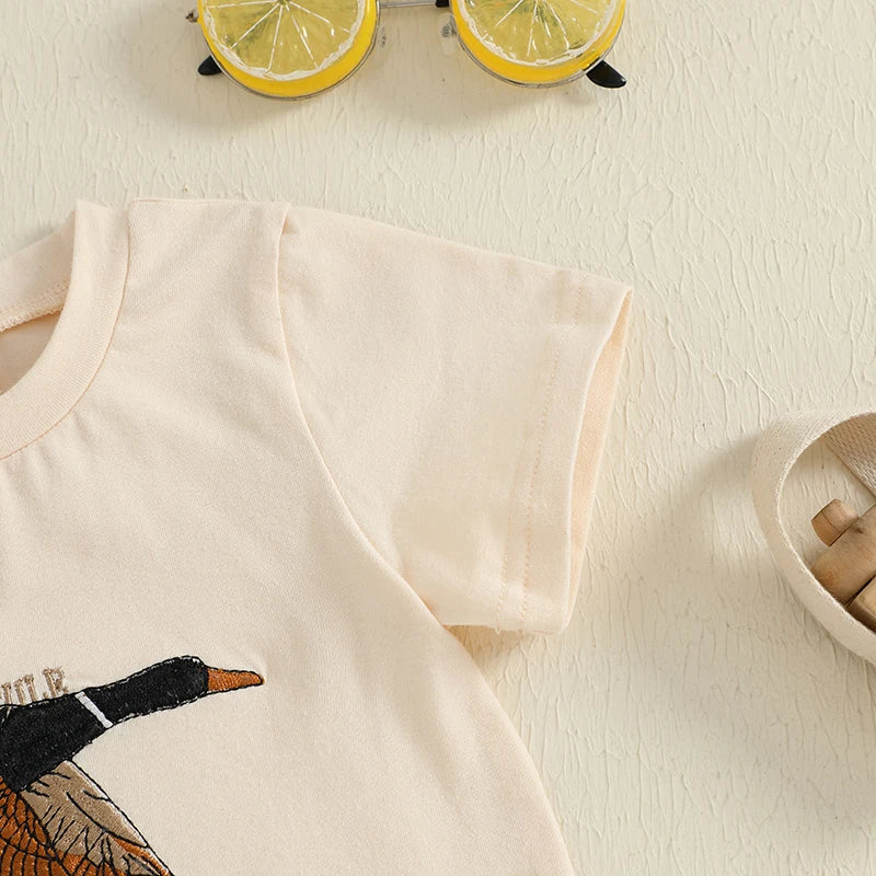 Duck Print Tee + Shorts