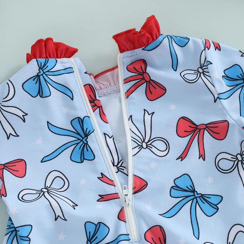 Patriotic Bow Rash Guard