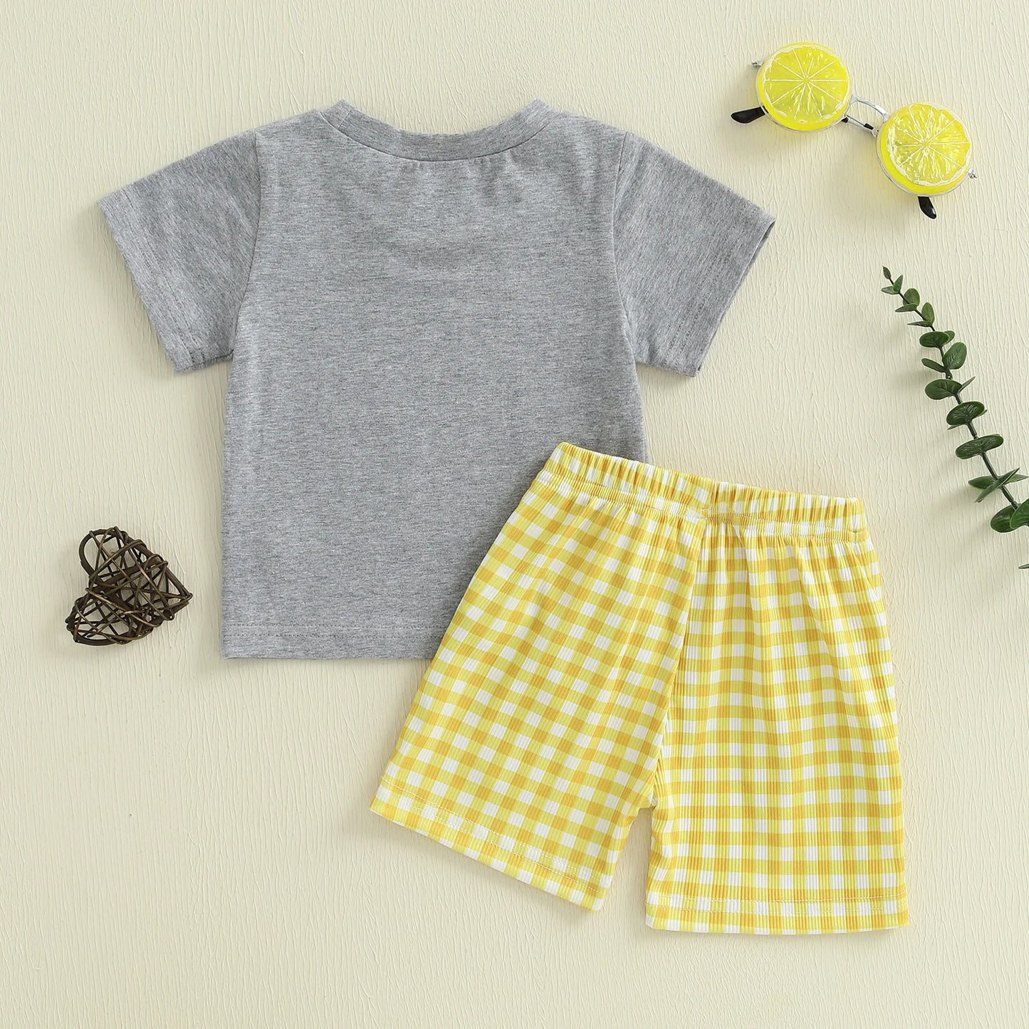 Boy's Short Sleeve Excavator Set