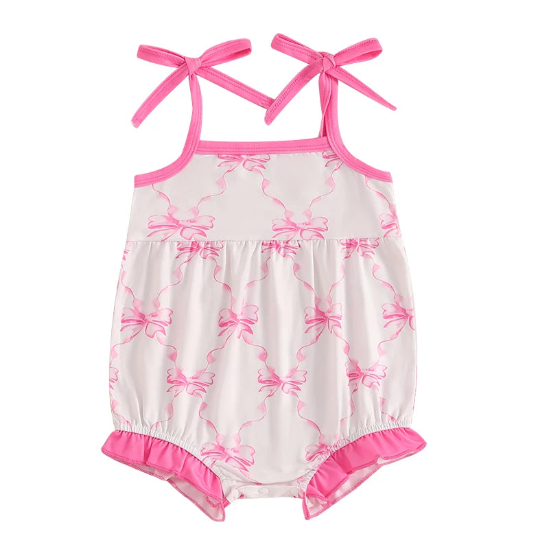 Pink Bow Romper