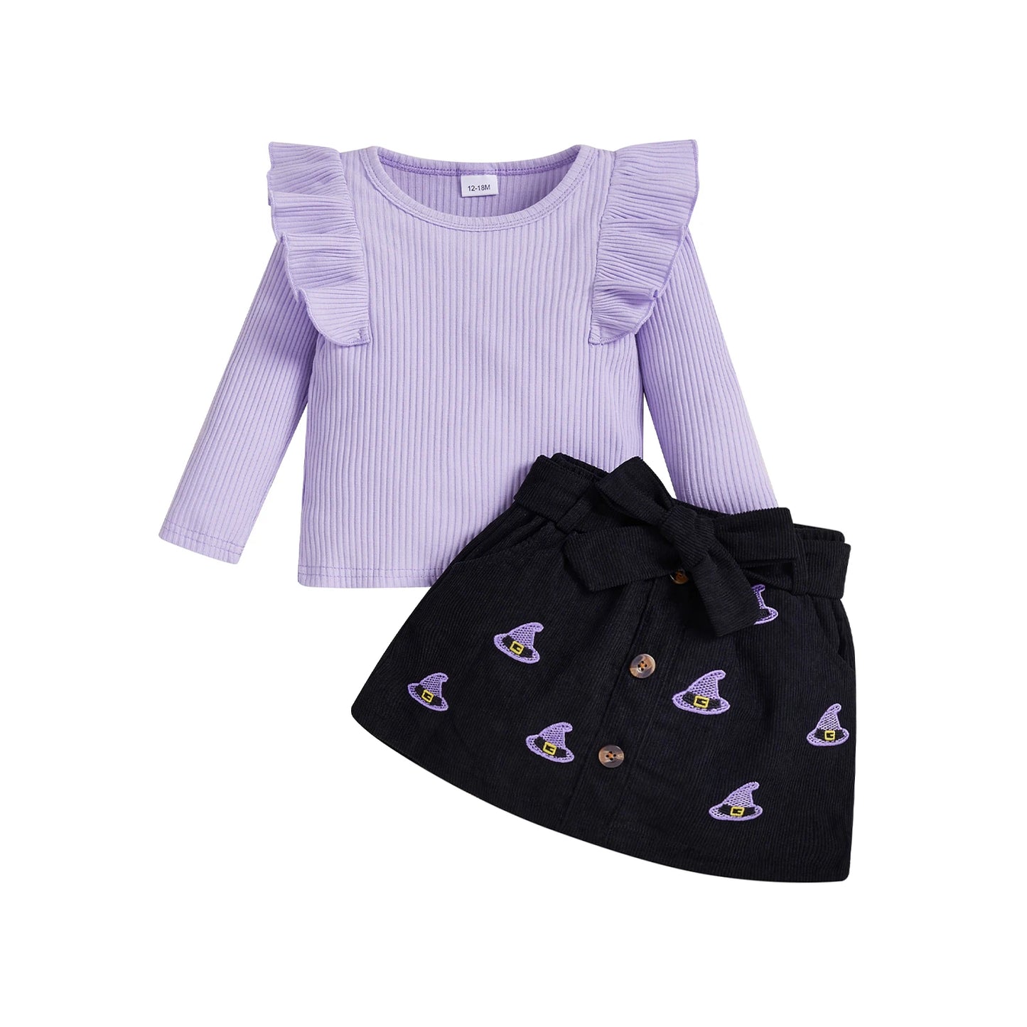 Football Skirt + Ruffle Shirt