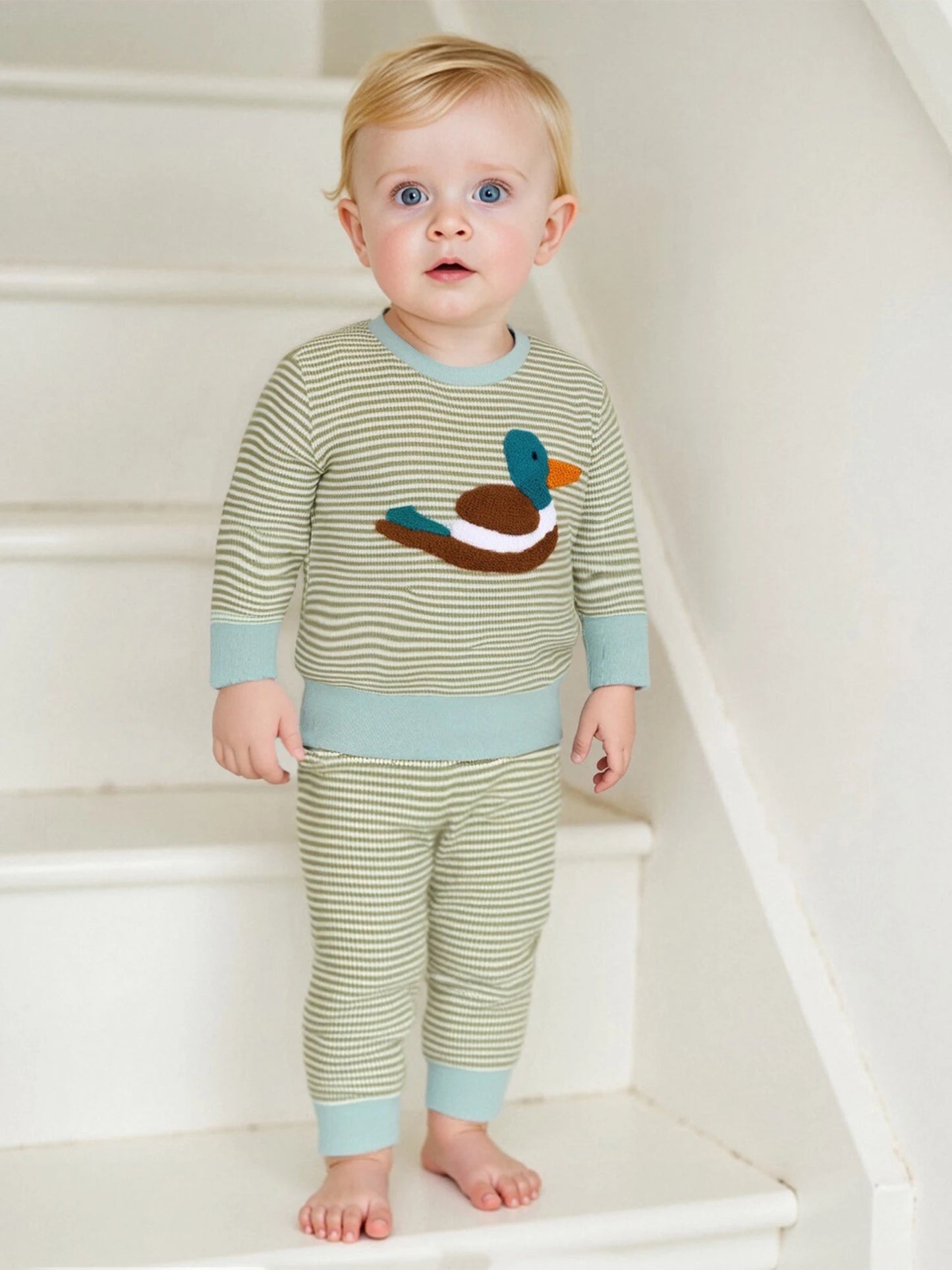 Mallard Striped Pajama Set