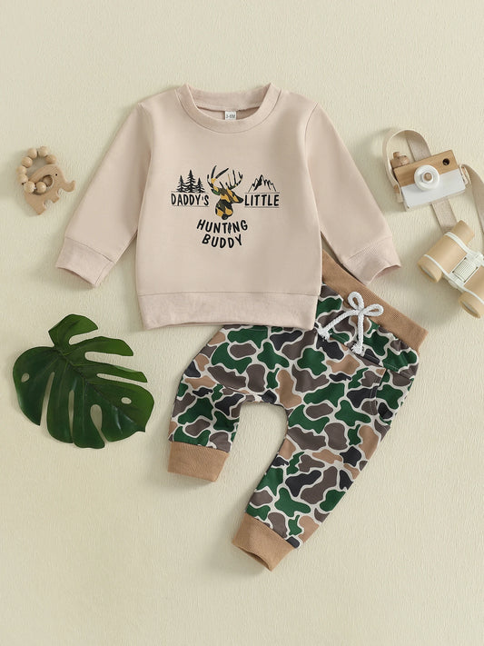 Daddy's Hunting Buddy Camo Outfit