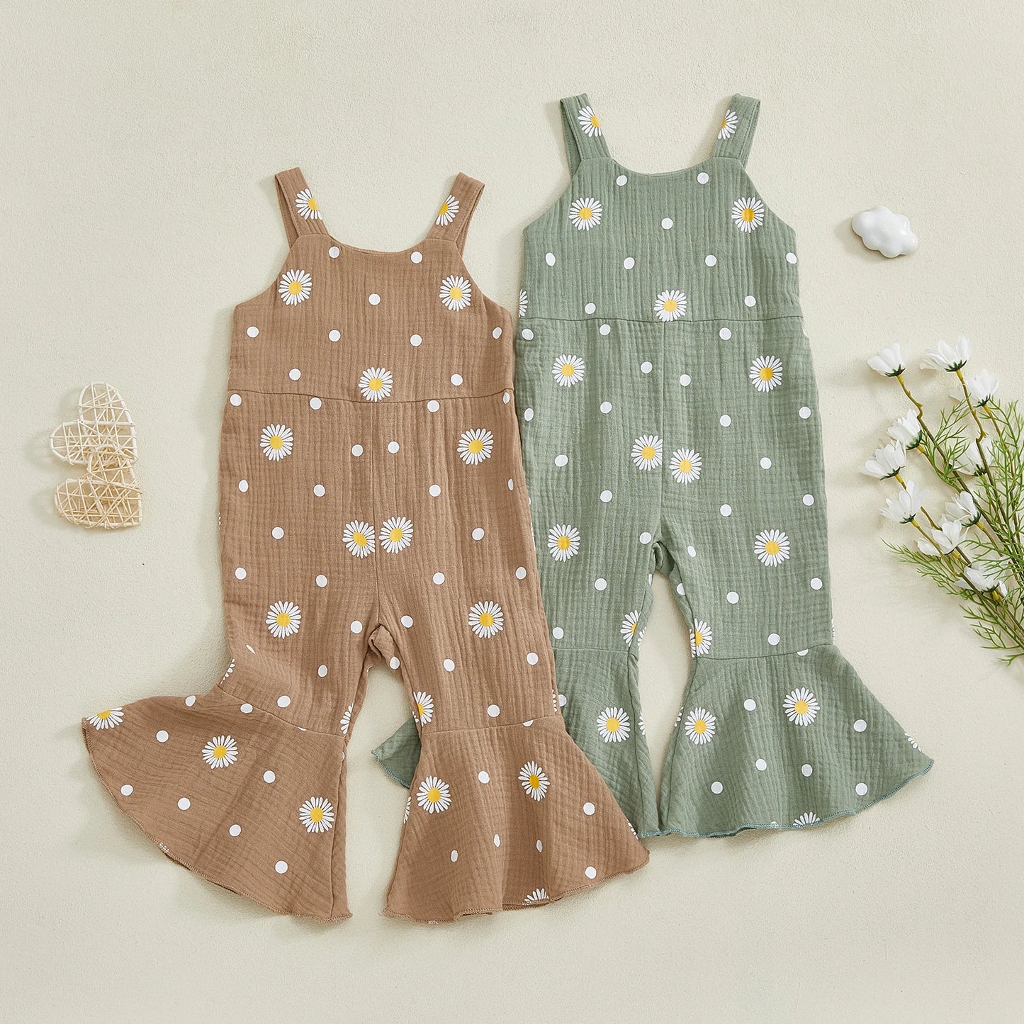 Girl's Daisy Print Jumper