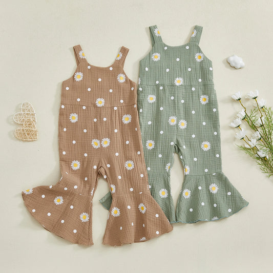 Girl's Daisy Print Jumper