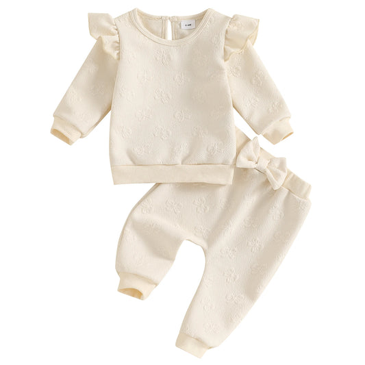 Ruffle + Bow Sweatsuit