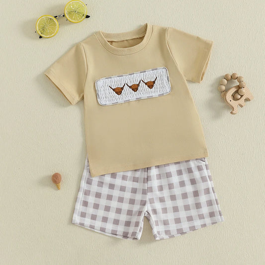 Highland Cow Embroidered Outfit