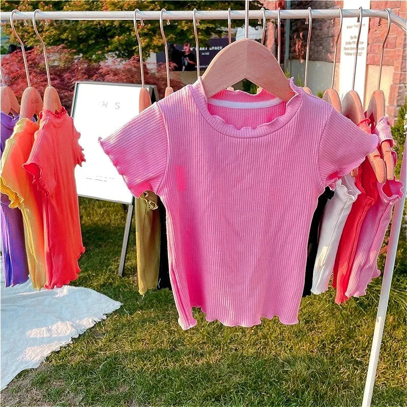Ruffle Sleeved T-shirt