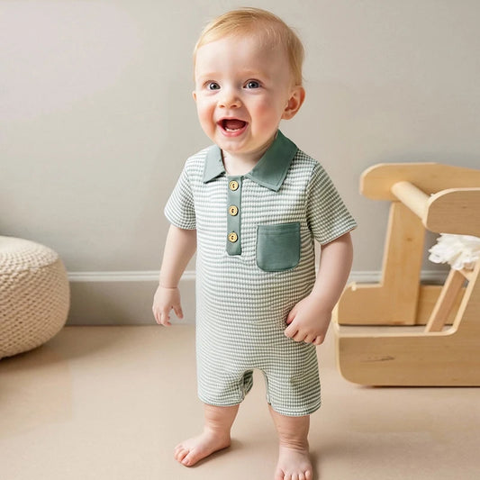 Collar + Button Front Jumpsuit