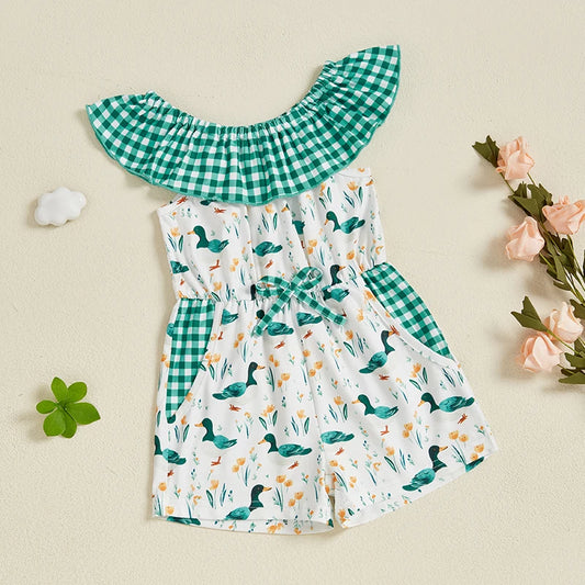Mallard Romper w/ Ruffles