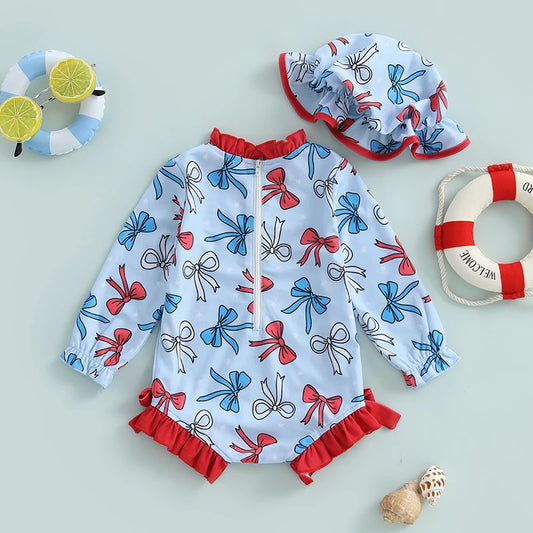 Patriotic Bow Rash Guard