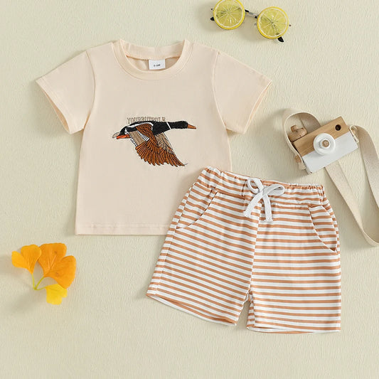 Duck Print Tee + Shorts